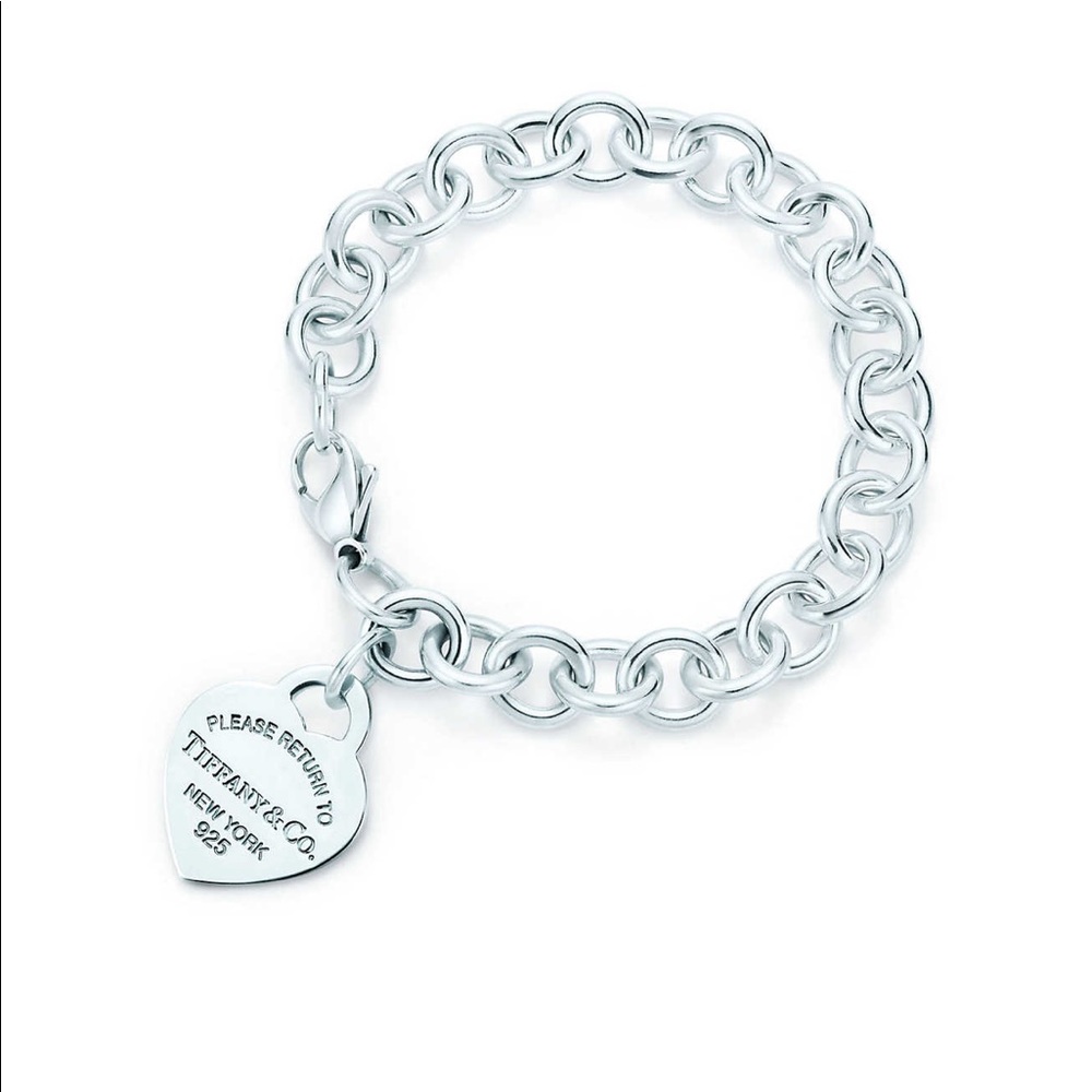 Tiffany & co. Heart Tag Charm Bracelet.